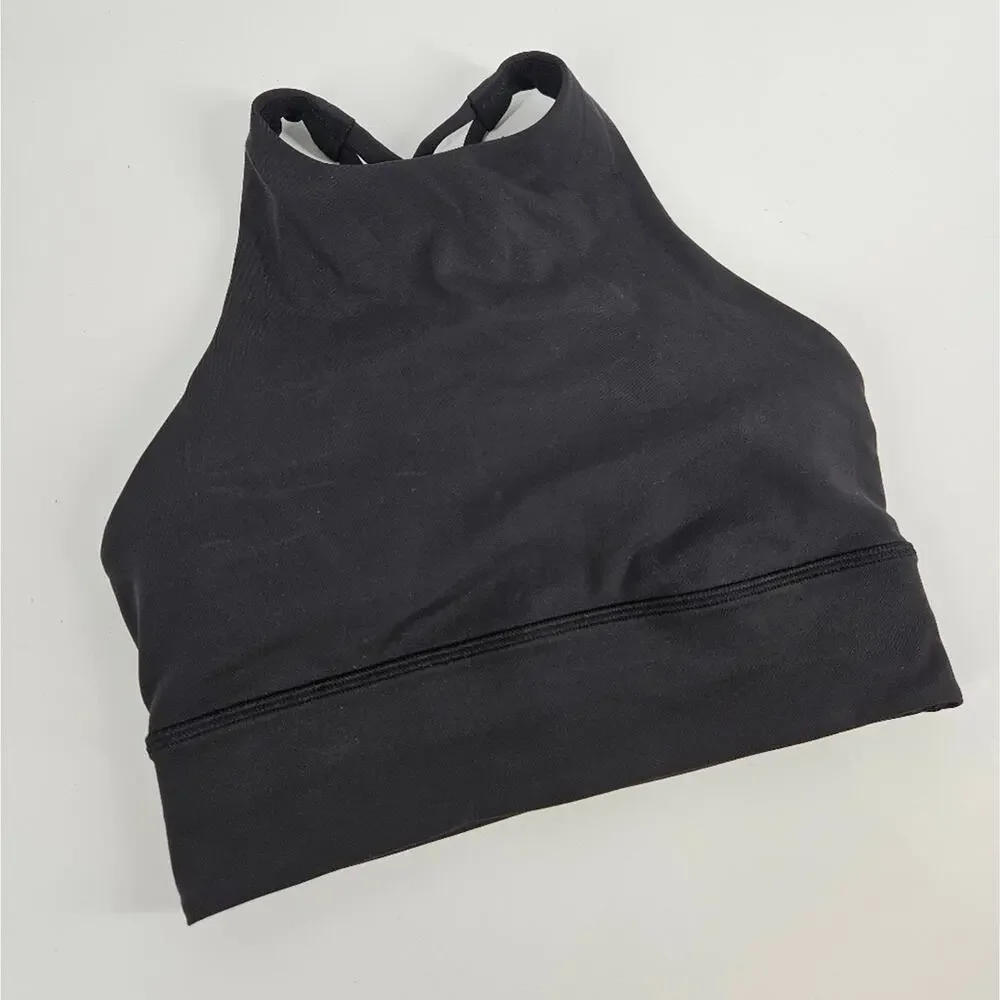 Lululemon Black Energy High Neck Long Line Bra 4